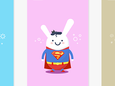 Cosplay of MR.Wam cosplay first illustrator rabbit superman