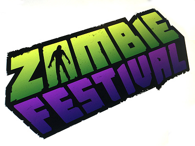 Zombie festival logo festival logo zombie