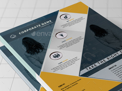 Multi-Purpose Business Flyer advertising business flyer clean corporate corporate flyer creative fitness flyer kids print template university