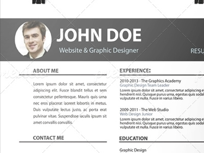 Resume a4 clean creative curriculum vitae cv elegant pro resume simple resume swiss