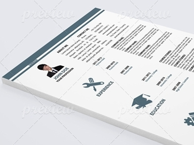 Clean Resume a4 clean resume graphics letter modern resume print ready pro resume psd resume smart resume web