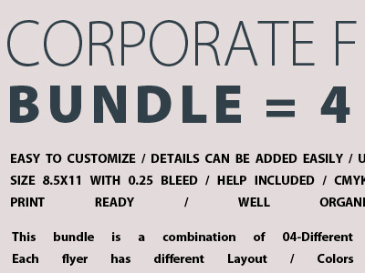 Corporate Flyer Bundle (4 in 1)