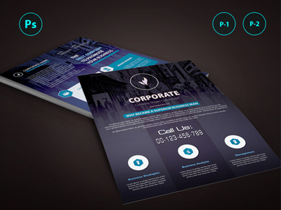 Corporate Flyer work psd promotion product print multipurpose flyer flyer corporate flyer business solution business flyer business advertisement
