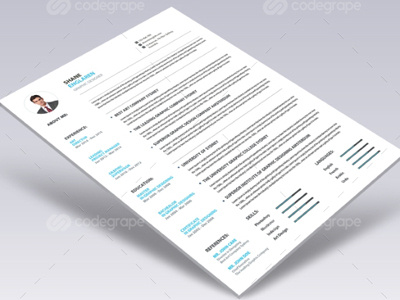 Resume clean clean resume cover letter curriculum vitae cv elegant infographic ms word professional profile