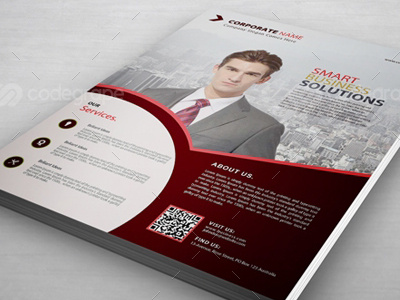 Corporate Flyer business flyer clean commerce corporate creative layred psd print catalog print ready psd graphics real state simple spot color