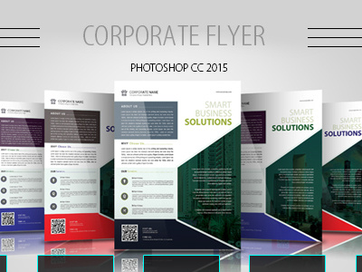 Corporate Flyer business flyer clean commerce corporate creative layred psd print catalog print ready psd graphics real state simple spot color