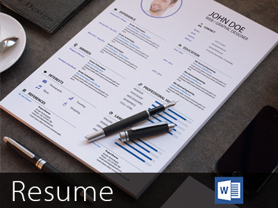 Resume 3 piece resume a4 ai blue resume clean cv clean resume cover letter creative resume curriculum vitae cv editable resume