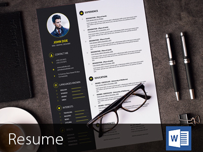 CV Resume – Blue & White Theme - UI Creative