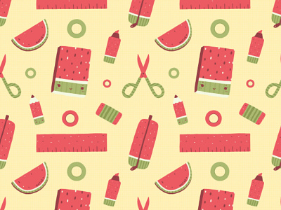 Watermelon Stationery cute kawaii pattern stationery watermelon