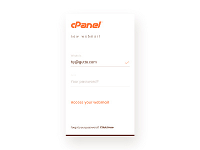 #001 - Daily UI | Login screen cpanel daily ui interface login register screen sign in sing up ui user interface ux