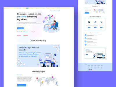 Development Agency Landing Page Design. agency agency landing page app design branding design devolopment agecy illustration landingpage mobile ui mobile ux ui uiux ux website