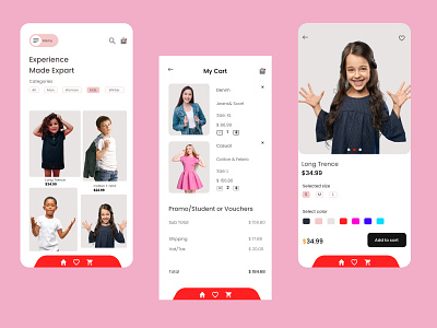 E-Commerce online shopping mobile app