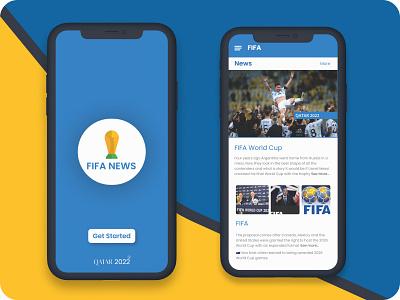 FIFA NEWS Mobile app UI app design design fifa football mobile ui mobile ux mobileapp news qatar2022 topnews ui ux uxui