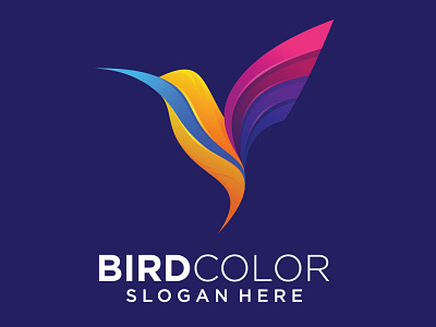 bird colorfull logo design animation branding design graphic design icon illustration logo vector