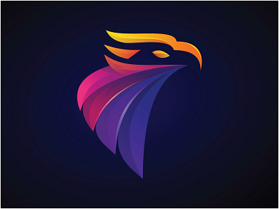 eagle head logo abstract animation branding design eagle graphic design head icon illustration logo vector