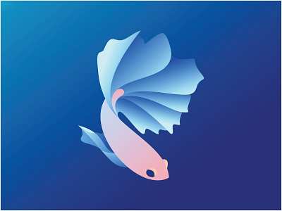 fish logo design gradient animation branding design fish graphic design icon illustration logo ui ux vector