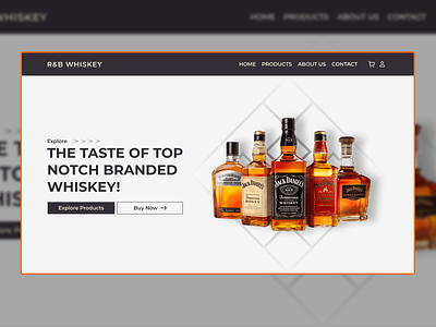 Branded Whiskey Landing Page Design 2022 trends branding design graphic design homepage homepage design top designs trending ui web design website design