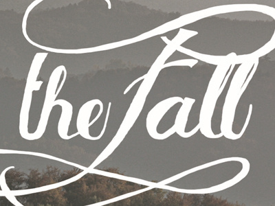 the Fall cover fall handlettering les avignons playlist spotify