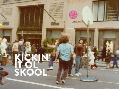 kickin' it ol' skool debut designer dribbble dublin first shot free throw ireland photography ray doyle retro vintage