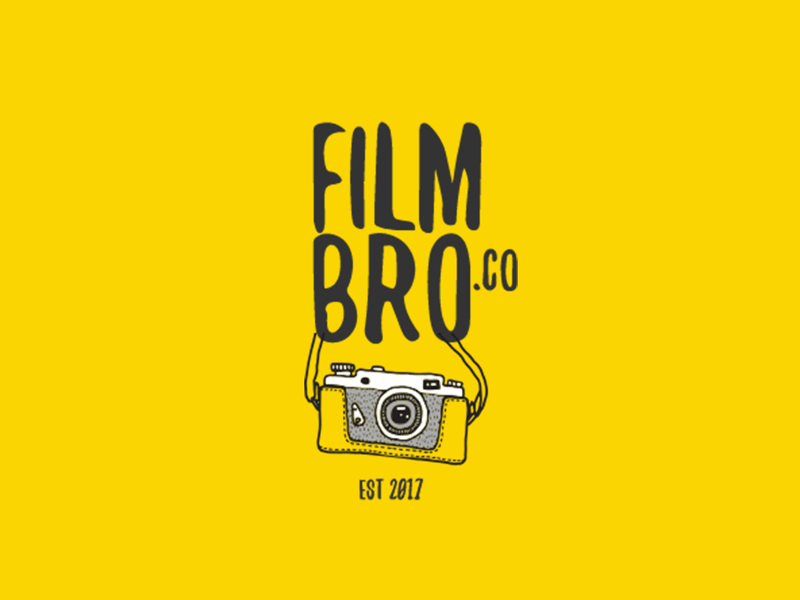 Logo Concept for FilmBro branding camera dop film illustration logo photographer sketh yellow