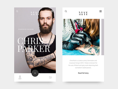 Love/Hate - Tattoo Magazine by Ray Doyle on Dribbble