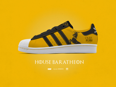Game of Thrones - Custom Adidas Superstar - House Baratheon adidas baratheon footwear game of thrones hbo ray doyle superstar