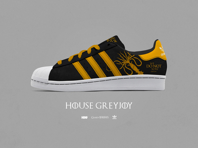 Game of Thrones - Custom Adidas Superstar - House Greyjoy adidas footwear game of thrones greyjoy hbo ray doyle superstar