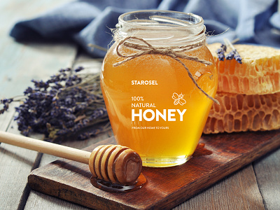 Starosel Organic Honey Branding branding design food honey illustration logo product