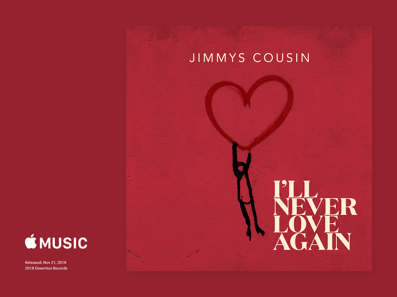 Jimmy's Cousin - I'll Never Love Again CoverArt by Ray Doyle