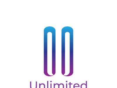 Logo (U for Unlimited) branding creative graphic design illustration logo vector