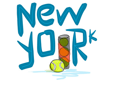 6/100 100dayproject procreateapp tennis