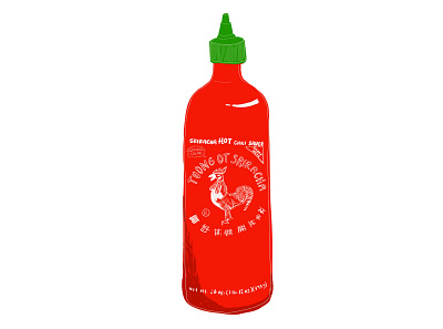 9/100 100dayproject illustration procreateapp sriracha