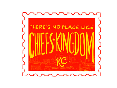10/100 Chiefs Kingdom 100dayproject adobefresco chiefs chiefs kingdom illustration kansas city kansas city chiefs kcmo nfl