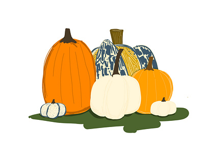 23/100 100dayproject adobefresco autumn fall halloween illustration pumpkin pumpkins