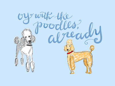 28/100 100dayproject adobefresco gilmore girls illustration poodles