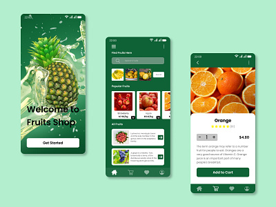 Fruits App android app app design figma fruit fruits fruits app fruits app android fruits app design fruits app ios fruits ios fruits ui fruits uiux fruits ux ui uiux ux