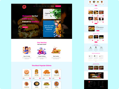 Food Website Landing Page