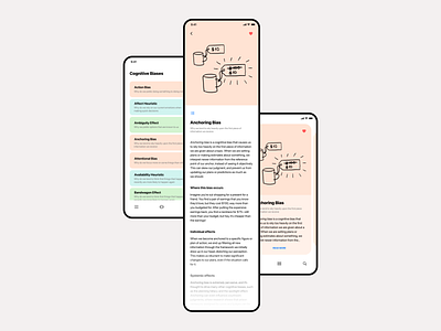 Cognitive Biases App Everyone Needs! biases design interface ios iphone ui ux