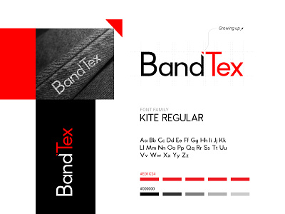 BandTex Brand Guideline brand guideline brand identity branding case study clothing brand corporate identity fashion brand identity logo logodesign styleguide