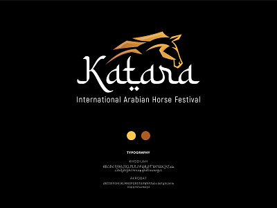 Katara International Arabian Horse Festival arabian arabic arabic logo branding festival horse icon identity international logo katara logo logo design logotype riding