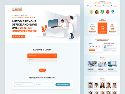 RTP Medical Solution Landing Page booking doctor clinic doctor doctor app doctor appointment health care hospital app landing page medical medical app medical dashboard medical website medicine rtp medical solution ui ux