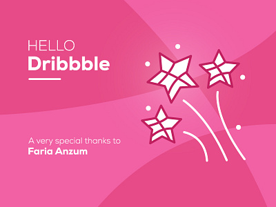 Dribbble First Shot @faria anzum✈