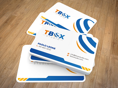 TBOX Business Card business business card card clean cmyk corporate corporate identity creative logo simple software template