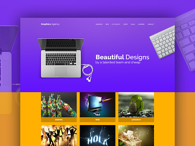 Graphic Agency business clean design it simple technology ui ux web design web development website