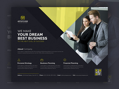 Flyer Design ad agency business clean company consulting corporate creative design finance flyer marketing