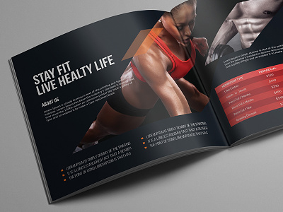 Fitness Square Bifold Brochure