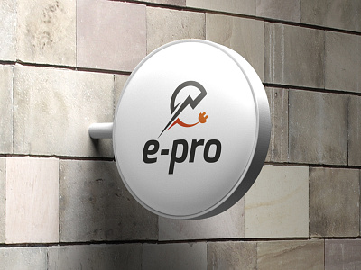 E-Pro Logo Design branding business clean corporate electric energy identity logo logo design plug unique