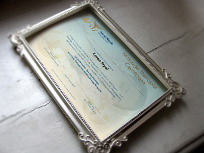 Certificate Mockup award branding certificate certify fitness graphic design identity logo luxurious spa