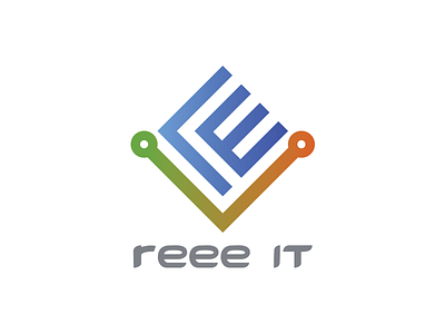 REEE IT Logo branding code coding design graphic information institute it logo reee tech technology