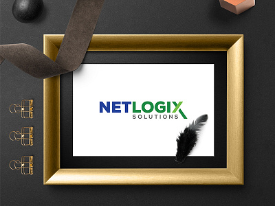 01. Netlogix Dribbble business business card cleani corporate it letterhead logo stationary technology